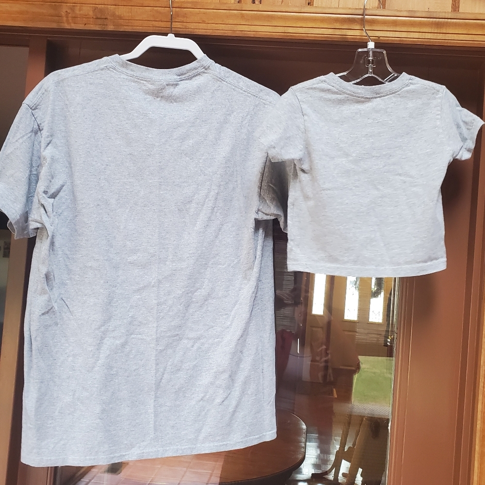 Daddy Shark & Baby Shark matching shirts Lg/Sz 3 - Picture 3 of 8